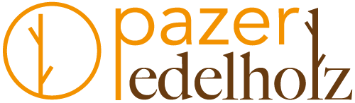 Logo Pazer Edelholz, weiß